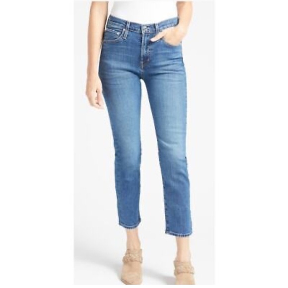 Edwin Elin Crop Straight Blue Jeans Women’s size 25 - Picture 3 of 15